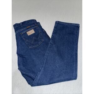 Wrangler Cowboy Cut Jeans Mens 38x32 Blue 13MWZ Denim 100% Cotton EUC